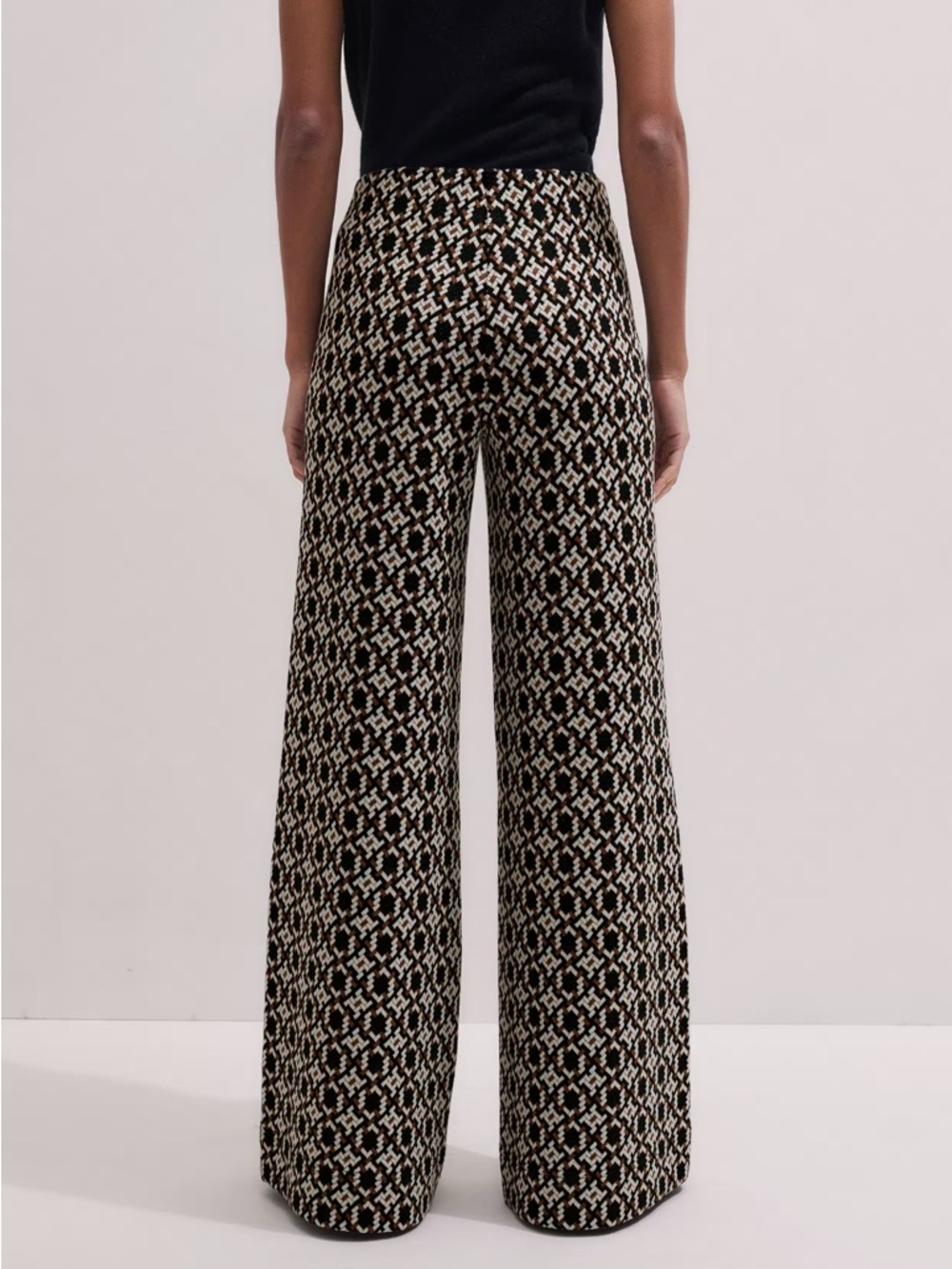ME + EM Graphic Jacquard Wide Leg Trouser - Picture 5 of 11